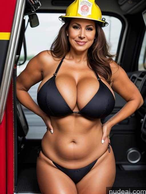 related ai porn images free for Milf One Busty Huge Boobs Thick Tanned Skin Front View Microkini Thong 70s Latina Vampire Firefighter