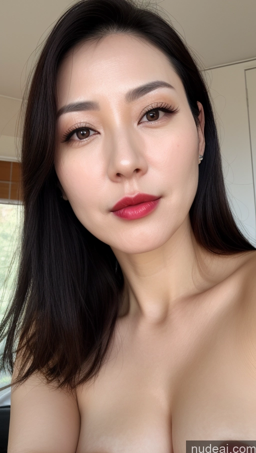 related ai porn images free for Woman One Perfect Boobs Beautiful Lipstick Fairer Skin Black Hair Korean Close-up View 40s