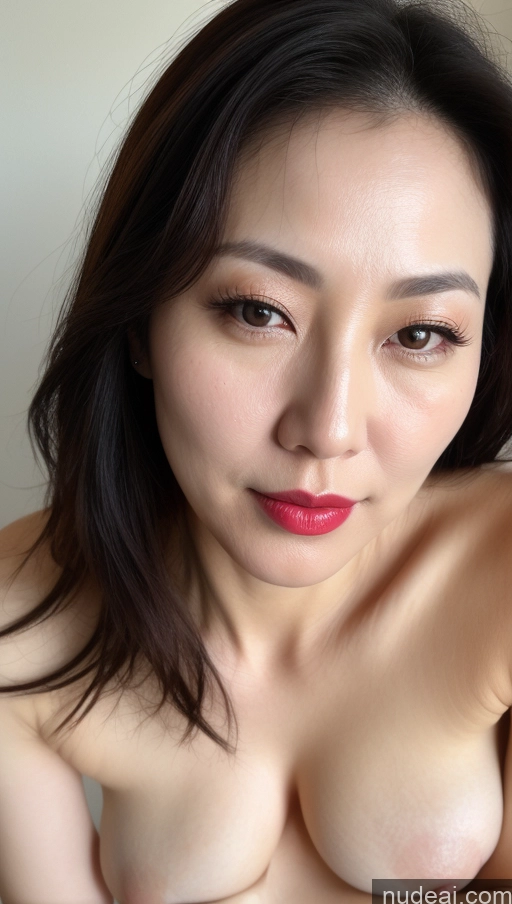 related ai porn images free for Woman One Perfect Boobs Beautiful Lipstick Fairer Skin Black Hair Korean Close-up View 40s