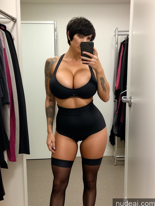 related ai porn images free for Tank Top Pantyhose Cleavage Huge Boobs Tanned Skin Tall Tattoos Jewish Black Hair Short Hair 30s Detailed Front View Milf Dominatrix Spandex Sexy Face Changing Room Bending Over