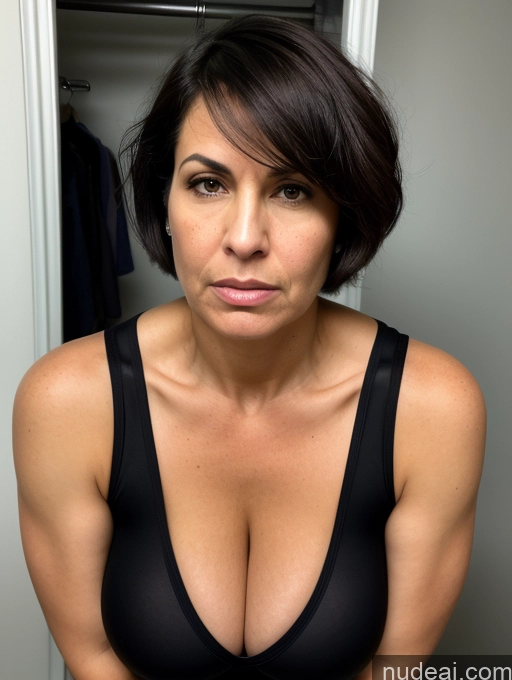 related ai porn images free for Tank Top Pantyhose Cleavage Huge Boobs Tanned Skin Tall Tattoos Jewish Black Hair Short Hair Front View Milf Dominatrix Spandex Sexy Face Changing Room Detailed Bending Over Serious 30s Angry