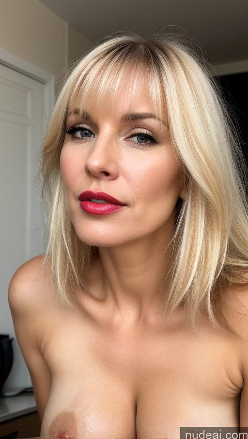 related ai porn images free for Woman One Beautiful Lipstick 40s Close-up View Bangs Blonde White Cumshot Small Tits