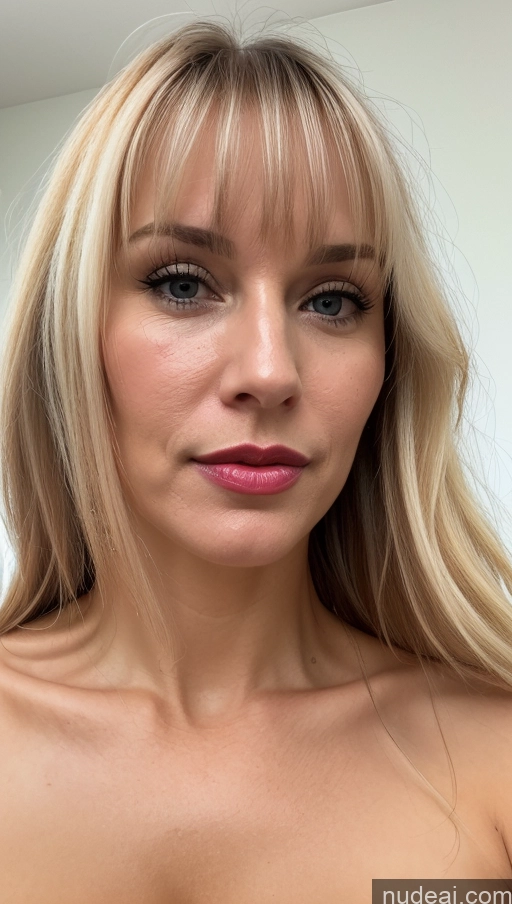 related ai porn images free for Woman One Beautiful Lipstick 40s Close-up View Bangs Blonde White Cumshot Small Tits