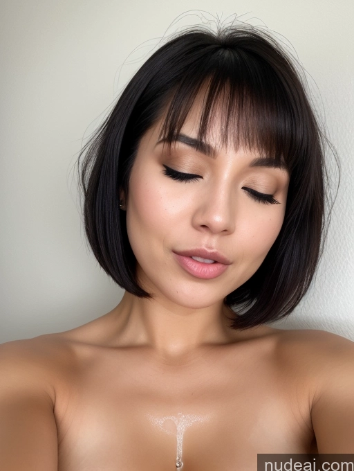 related ai porn images free for Two Perfect Boobs Beautiful Perfect Body 20s Sexy Face Seductive Orgasm Ahegao Black Hair Short Hair Malaysian Front View Cumshot Nude