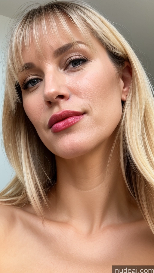 related ai porn images free for Woman One Beautiful Lipstick 40s Bangs Blonde White Cumshot Small Tits Close-up View