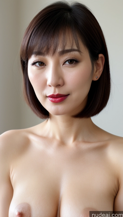 related ai porn images free for Woman One Perfect Boobs Beautiful Lipstick Fairer Skin 40s Black Hair Bobcut Korean Close-up View