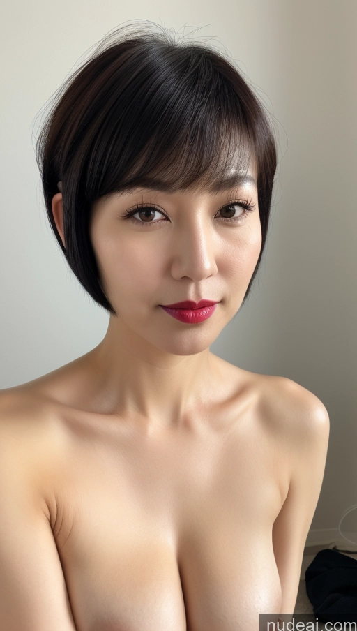 related ai porn images free for Woman One Perfect Boobs Beautiful Lipstick Fairer Skin 40s Black Hair Korean Close-up View Short Hair