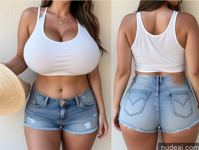 related ai porn images free for Woman One Busty Huge Boobs Big Ass Thick Big Hips 40s Brunette Long Hair White Beach Full Frontal Daisy Dukes Tank Top