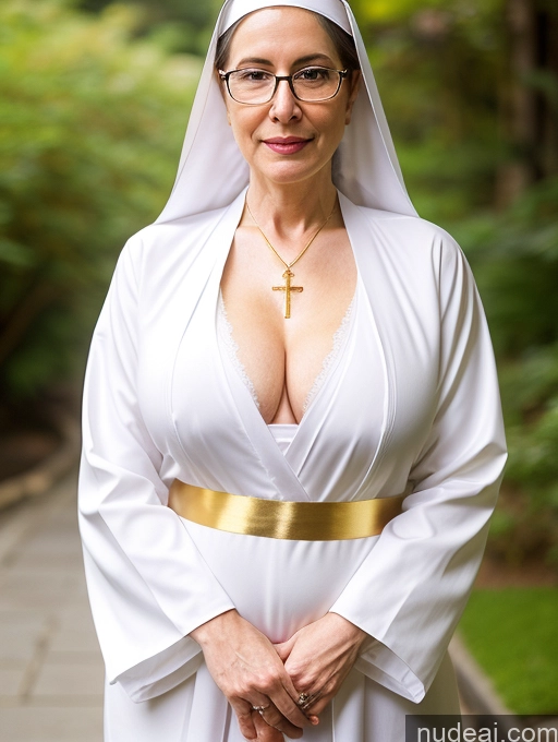 related ai porn images free for Woman Busty Small Tits Glasses Pubic Hair Fairer Skin 60s White Casual Nun Cleavage Gold Jewelry Kimono