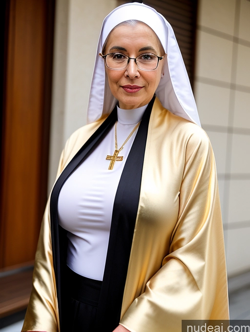 related ai porn images free for Busty Small Tits Glasses Pubic Hair Fairer Skin 60s White Casual Nun Cleavage Gold Jewelry Kimono Model