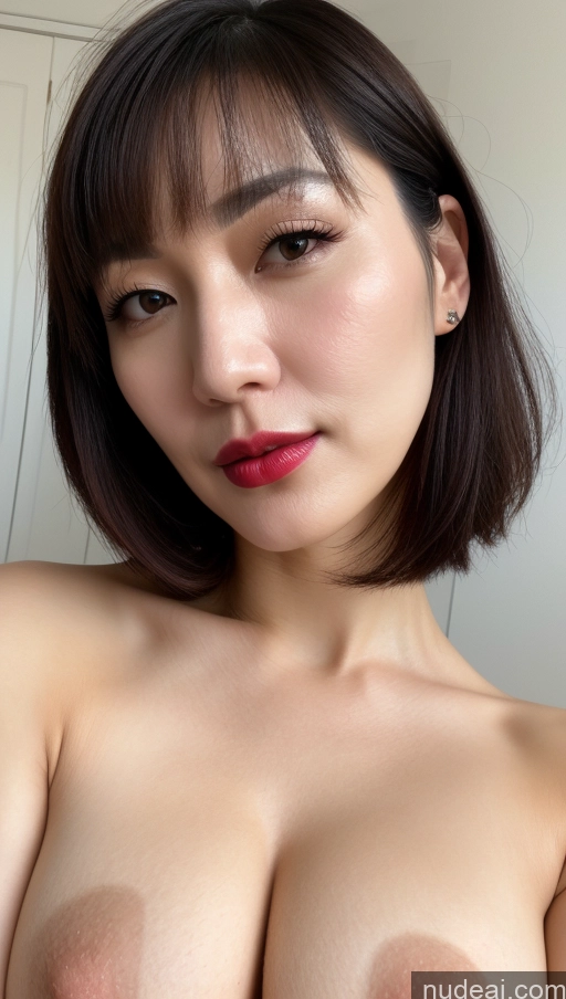 related ai porn images free for Woman One Perfect Boobs Beautiful Lipstick Fairer Skin 40s Black Hair Close-up View Korean Bobcut