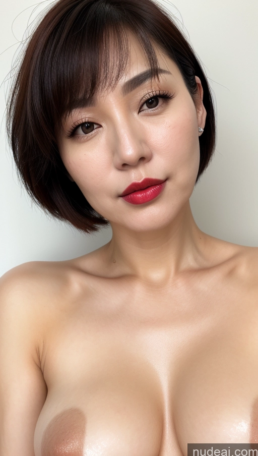 related ai porn images free for Woman One Perfect Boobs Beautiful Lipstick Fairer Skin 40s Black Hair Close-up View Korean Bobcut