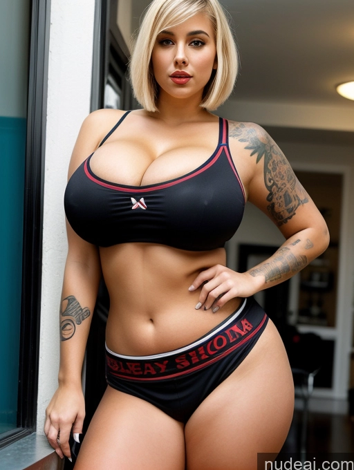related ai porn images free for Woman Busty Huge Boobs Beautiful Tattoos Lipstick Big Ass Thick 18 Seductive Blonde Short Hair Front View Basketball