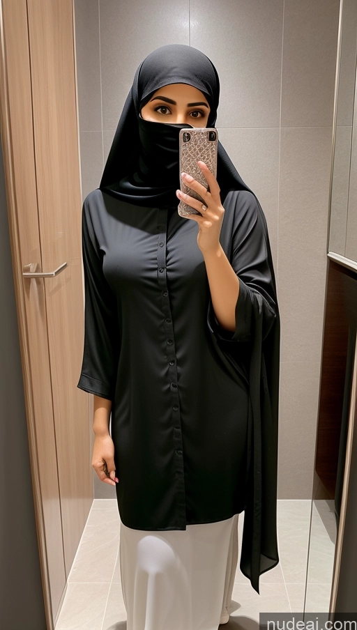 related ai porn images free for Woman One Arabic Mirror Selfie Bathroom Niqab Secretary