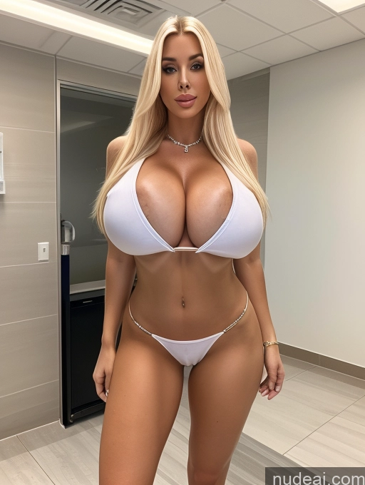 related ai porn images free for Huge Boobs 30s Blonde 3d Diamond Jewelry Bright Lighting Front View Bimbo Hospital Lab Coat Topless
