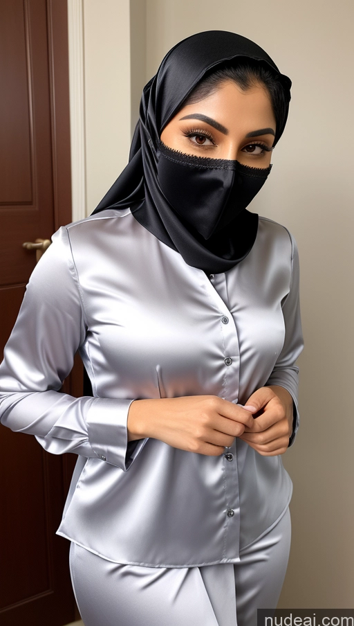 related ai porn images free for Woman 30s Persian Skin Detail (beta) Bathroom Niqab Secretary Satin Detailed Shirt