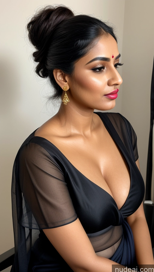 related ai porn images free for Woman One Perfect Boobs 30s Black Hair Indian Skin Detail (beta) Sari Blouse Pouting Lips Office