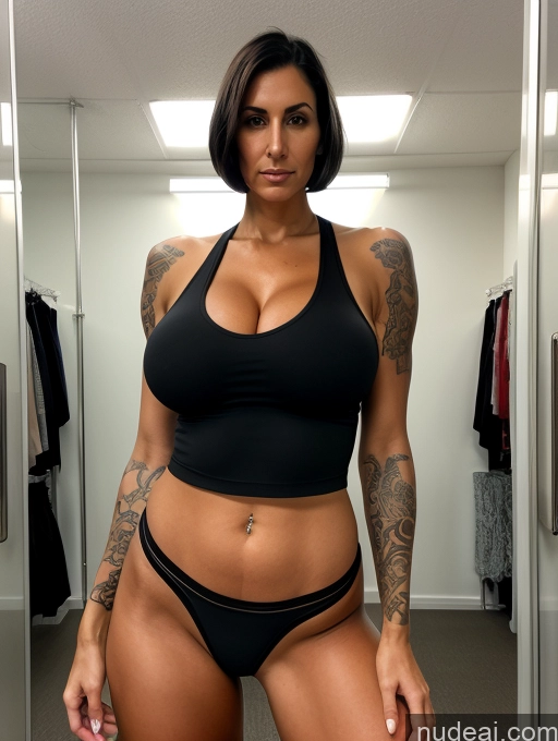 related ai porn images free for Pantyhose Spandex Tank Top Tall Tanned Skin Tattoos Huge Boobs Black Hair Jewish Front View Cleavage Serious 30s Detailed Milf Bobcut Bending Over Sexy Face Changing Room