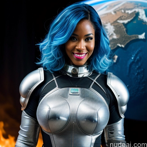 related ai porn images free for Cyborg Abs Perfect Boobs Perfect Body 30s Sexy Face Laughing Blue Hair Straight Black Hell Diamond Jewelry Space Suit Sci-fi Armor
