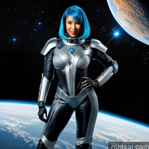 related ai porn images free for Cyborg Abs Perfect Boobs Perfect Body 30s Sexy Face Laughing Blue Hair Straight Black Hell Diamond Jewelry Space Suit Sci-fi Armor