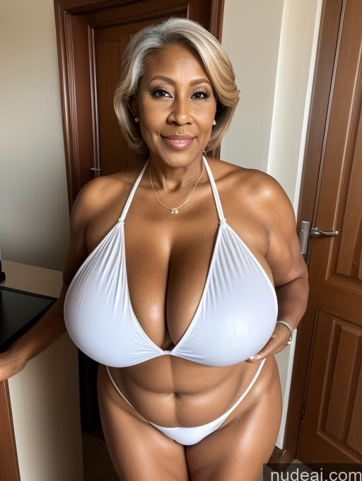 related ai porn images free for Milf One Busty Huge Boobs Thick Tanned Skin Front View Thong Microkini 60s Nigerian Maid