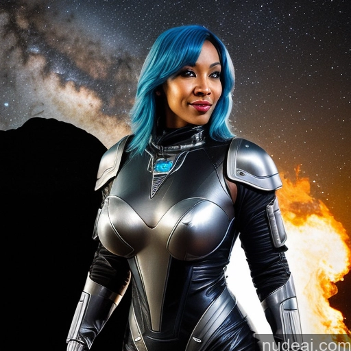 related ai porn images free for Cyborg Abs Perfect Boobs Perfect Body 30s Sexy Face Laughing Blue Hair Straight Black Hell Diamond Jewelry Space Suit Sci-fi Armor Cleavage