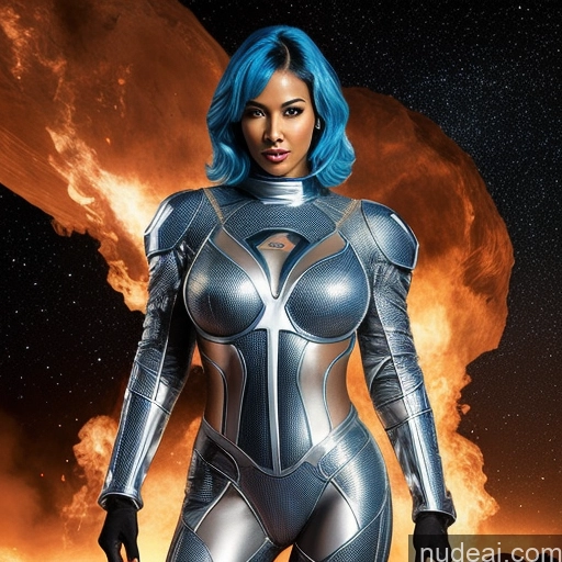 related ai porn images free for Cyborg Abs Perfect Boobs Perfect Body 30s Sexy Face Laughing Blue Hair Straight Black Hell Diamond Jewelry Space Suit Sci-fi Armor Close-up View Transparent