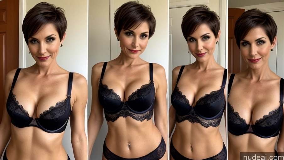 related ai porn images free for Milf Two Small Tits Skinny Perfect Body Pixie Front View Halloween Bra Cleavage Detailed