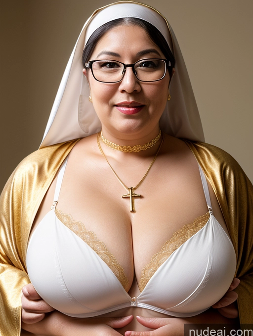 related ai porn images free for Woman Busty Small Tits Glasses Chubby Fairer Skin Pubic Hair 60s Asian Cleavage Gold Jewelry Nun Bra