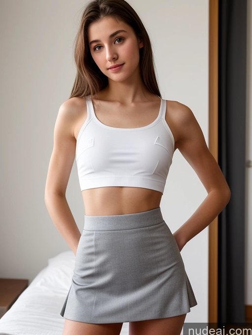 related ai porn images free for Woman Small Tits Skinny Small Ass 18 French Micro Skirt Bending Over Crop Top
