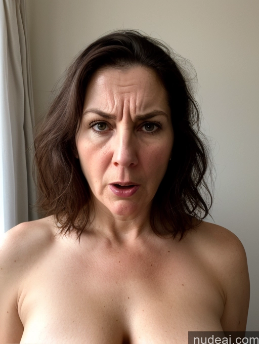 related ai porn images free for Two Shocked Bedroom Nude Beautiful Fairer Skin White Milf Sad Sexy Face Angry 30s Front View