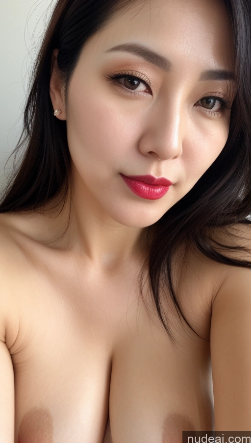 related ai porn images free for Woman One Perfect Boobs Beautiful Lipstick Fairer Skin 40s Black Hair Korean Close-up View