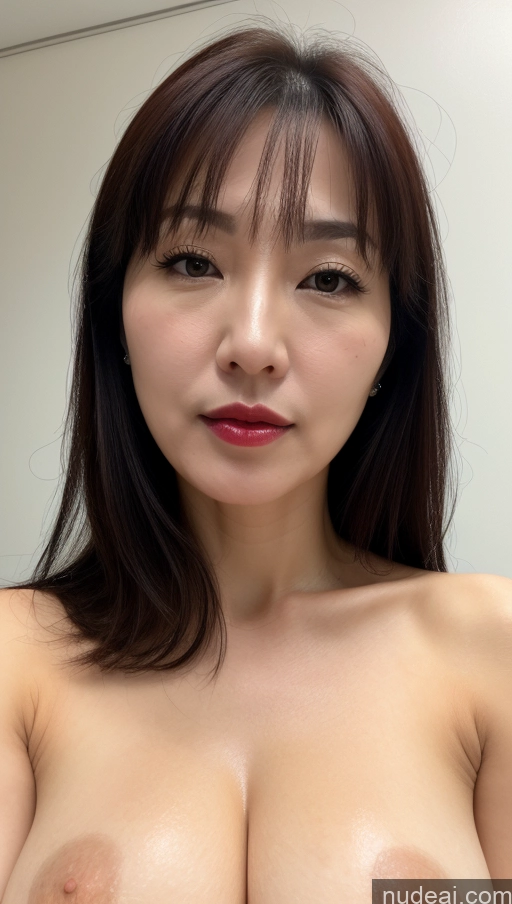 related ai porn images free for Woman One Perfect Boobs Beautiful Lipstick Fairer Skin 40s Korean Close-up View Black Hair