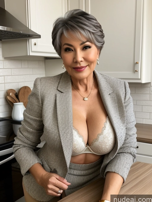related ai porn images free for Milf Perfect Boobs Beautiful Perfect Body 70s Pixie Chinese Kitchen Bra Casual Jacket Professor Stylish Suit Cleavage Detailed Sexy Face Busty
