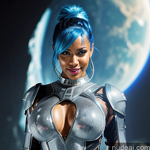 related ai porn images free for Cyborg Abs Perfect Boobs Perfect Body 30s Sexy Face Laughing Blue Hair Straight Black Hell Diamond Jewelry Space Suit Sci-fi Armor Close-up View Transparent