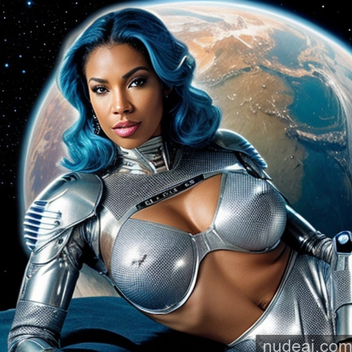 related ai porn images free for Cyborg Abs Perfect Boobs Perfect Body 30s Sexy Face Laughing Blue Hair Straight Black Hell Diamond Jewelry Space Suit Sci-fi Armor Close-up View Transparent Partially Nude Busty On Back