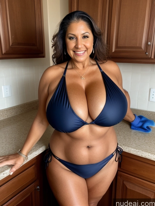 related ai porn images free for Milf One Busty Huge Boobs Thick Tanned Skin 70s Latina Front View Microkini Thong Lumberjack Maid