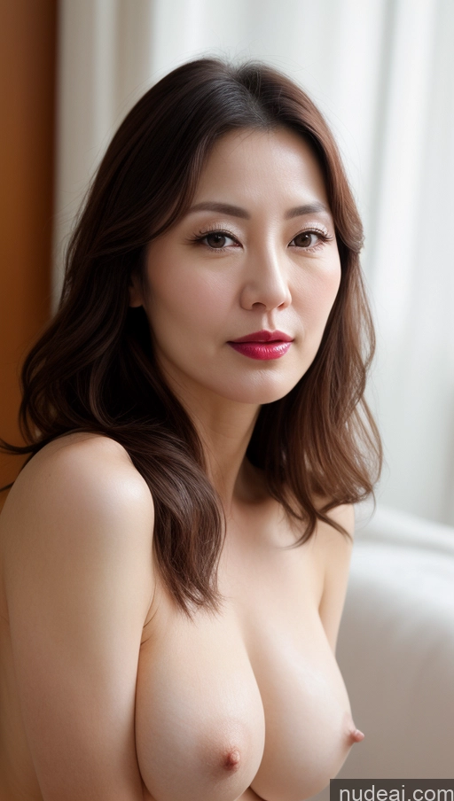 related ai porn images free for Woman One Perfect Boobs Beautiful Lipstick Fairer Skin Korean Close-up View Brunette 40s
