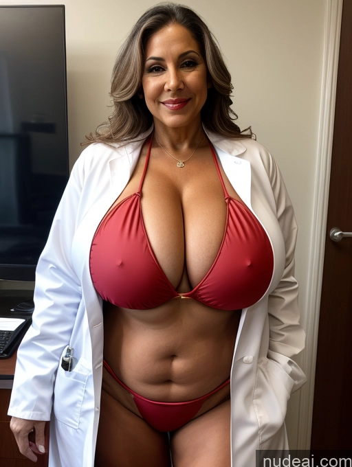 related ai porn images free for Milf One Busty Huge Boobs Thick Tanned Skin 70s Latina Front View Microkini Thong Parka Vampire Lab Coat Professor