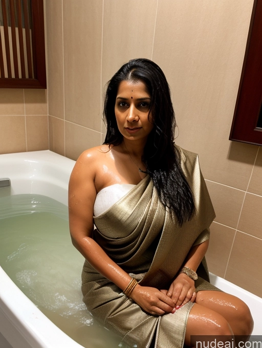 related ai porn images free for Woman One Huge Boobs Big Ass 40s Serious Black Hair Long Hair Indian Dark Fantasy Bathroom Close-up View Bathing Sari