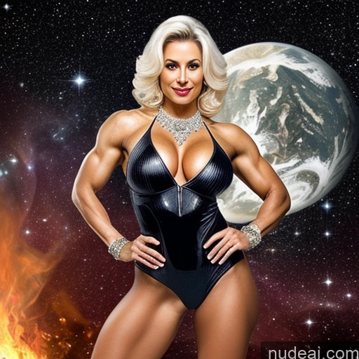 related ai porn images free for Abs Perfect Boobs Perfect Body 30s Sexy Face Laughing Straight Black Hell Space Suit Sci-fi Armor Busty On Back Front View Bodybuilder Diamond Jewelry Jewelry White Hair