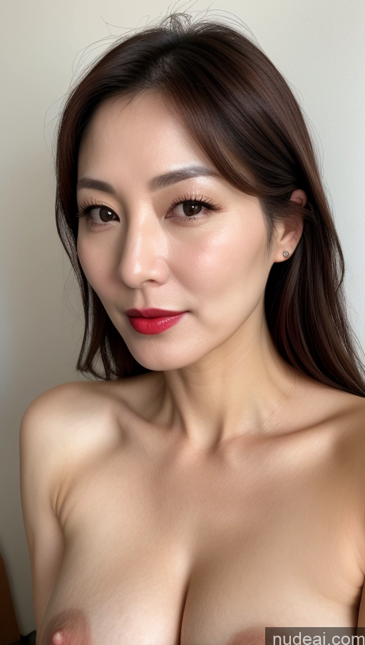 related ai porn images free for One Perfect Boobs Beautiful Lipstick Fairer Skin Korean Close-up View Brunette 40s Woman