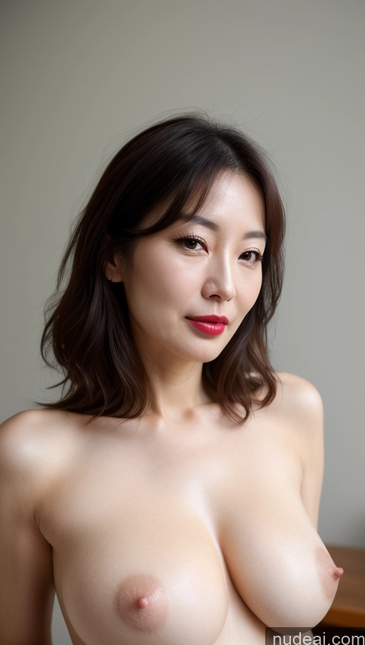 related ai porn images free for Woman One Perfect Boobs Beautiful Lipstick Fairer Skin 40s Brunette Korean Close-up View