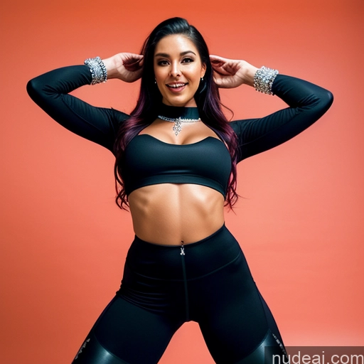 related ai porn images free for Miss Universe Model Perfect Boobs Perfect Body 30s Laughing Sexy Face White Hair Hell Diamond Jewelry Choker Spandex Cosplay Crop Top T-pose