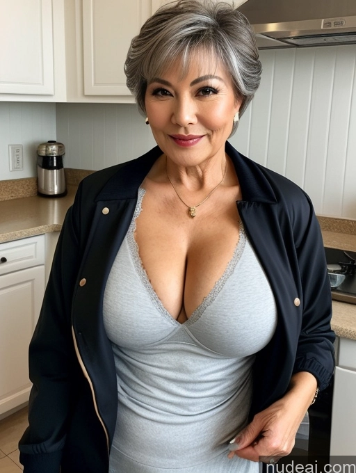 related ai porn images free for Milf Perfect Boobs Beautiful Perfect Body 70s Pixie Chinese Kitchen Bra Casual Jacket Professor Stylish Suit Cleavage Detailed Sexy Face Busty