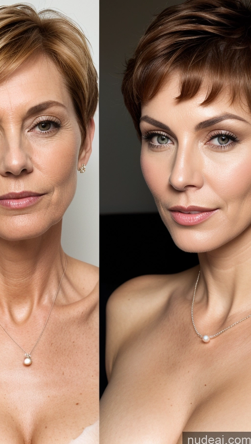 related ai porn images free for Milf Beautiful Perfect Body Seductive Sexy Face Skin Detail (beta) Perfect Boobs Pubic Hair Pearl Jewelry Suit Cleavage British Shirt Short Hair Skinny 60s Ginger