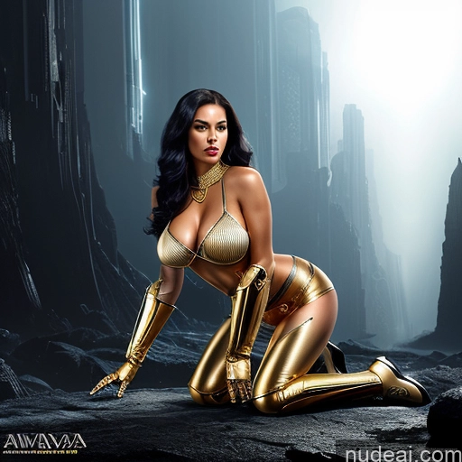 related ai porn images free for Cyborg Perfect Body Perfect Boobs Sexy Face Laughing Black Hair Black Sci-fi Armor Superhero Diamond Jewelry Jewelry Cleavage Transparent Bending Over Hell Front View Partially Nude Gold Jewelry