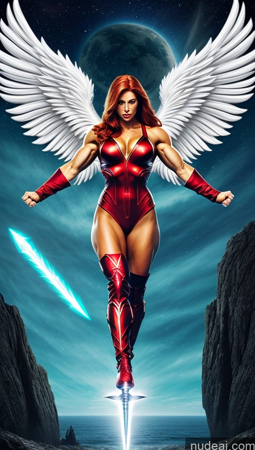 related ai porn images free for Bodybuilder Muscular Abs Busty Several Hawkgirl Angel Fantasy Armor Ginger Irish Powering Up