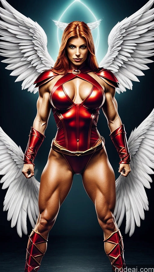 related ai porn images free for Bodybuilder Muscular Abs Busty Several Hawkgirl Angel Fantasy Armor Ginger Irish Powering Up Dynamic View
