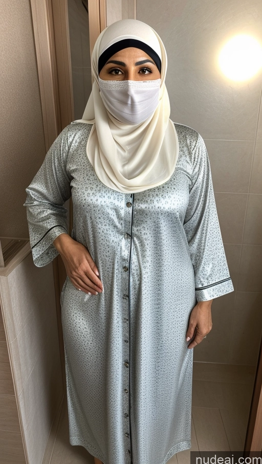 related ai porn images free for Milf One 30s Arabic Pajamas Detailed Skin Detail (beta) Bathroom Front View Niqab